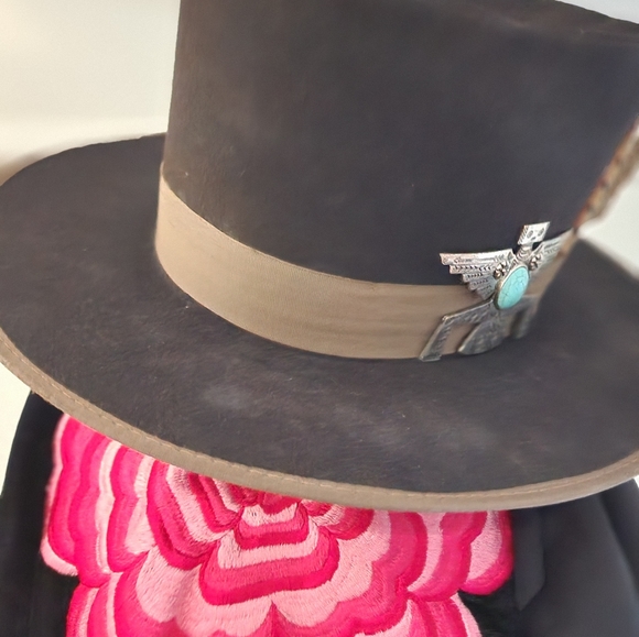 Double D Ranchwear Rare Thunderbeing Hat NIB MEDium rare Black - Picture 6 of 11